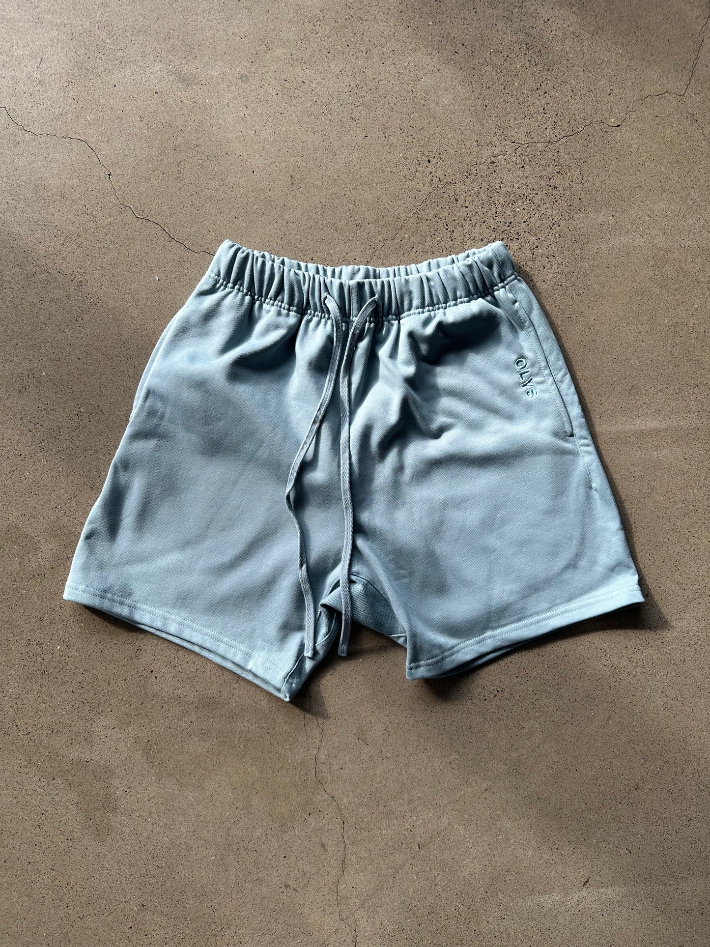 男 OLYS 刺繡 Logo 棉質短褲