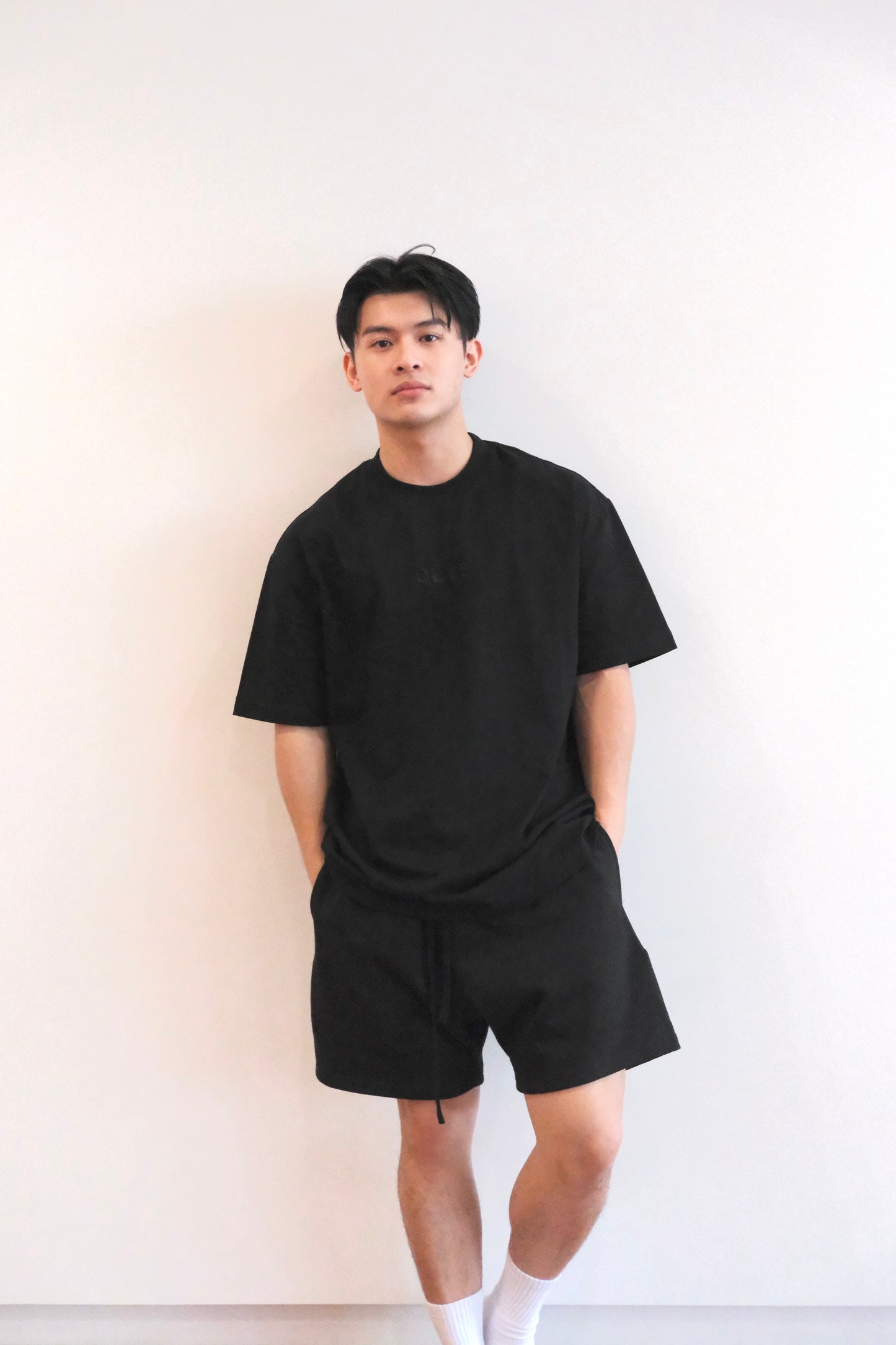 Black Boyfriend Shorts 男友棉短褲